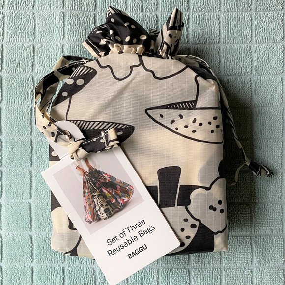 NWT Standard Baggu Set - Archive Forest (Candy Woodgrain, Pink Fern, Mushroom) - Picture 3 of 6